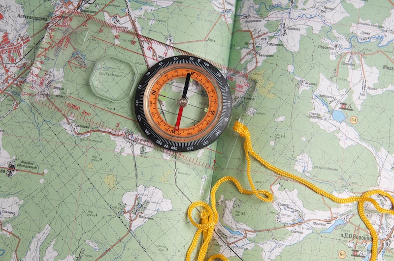 Karta och kompass